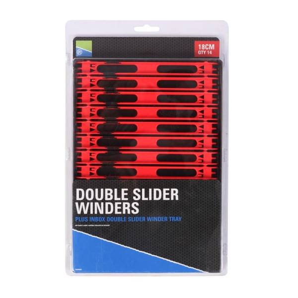 Preston Double Slider Winders In A Tray | 18cm | Tuigenplankjes