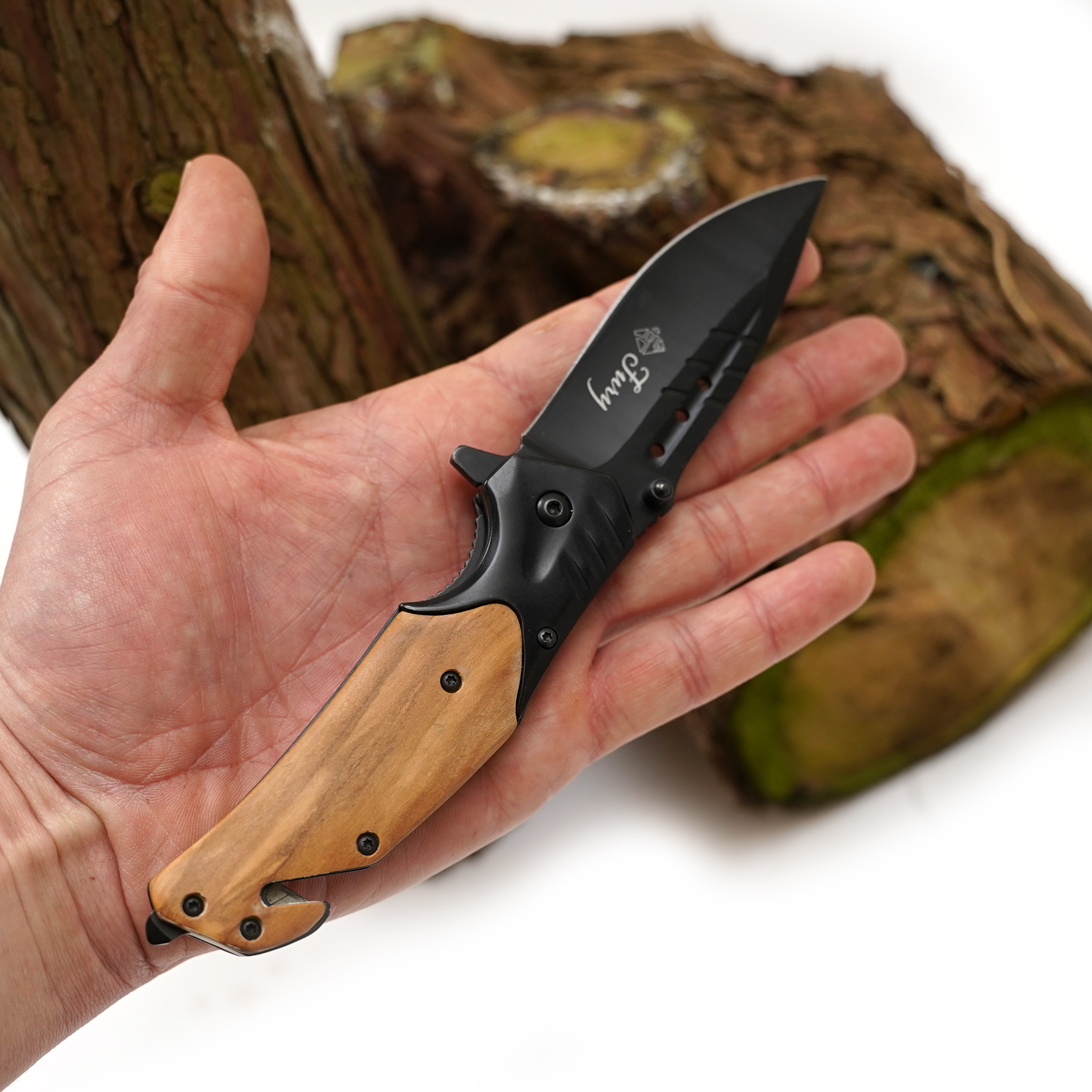 Eurocatch Fury Zakmes 420RVS 4,75" Wood