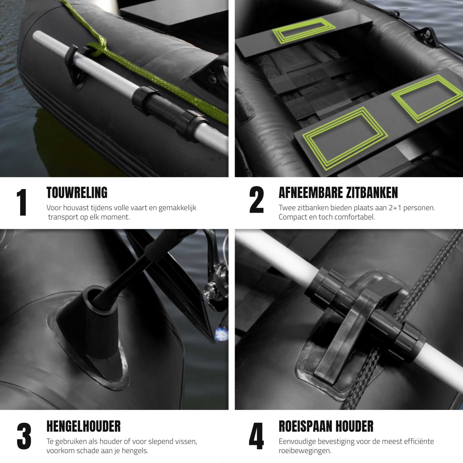 Eurocatch Hunter Sp 235 - Rubberboot - 2,35m Lang