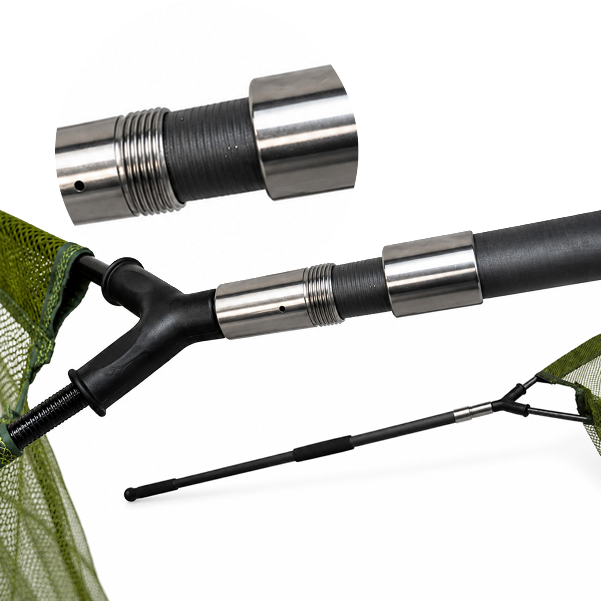 Faith Carp Landing net - Telescopic Carbon Handle - 1,80m