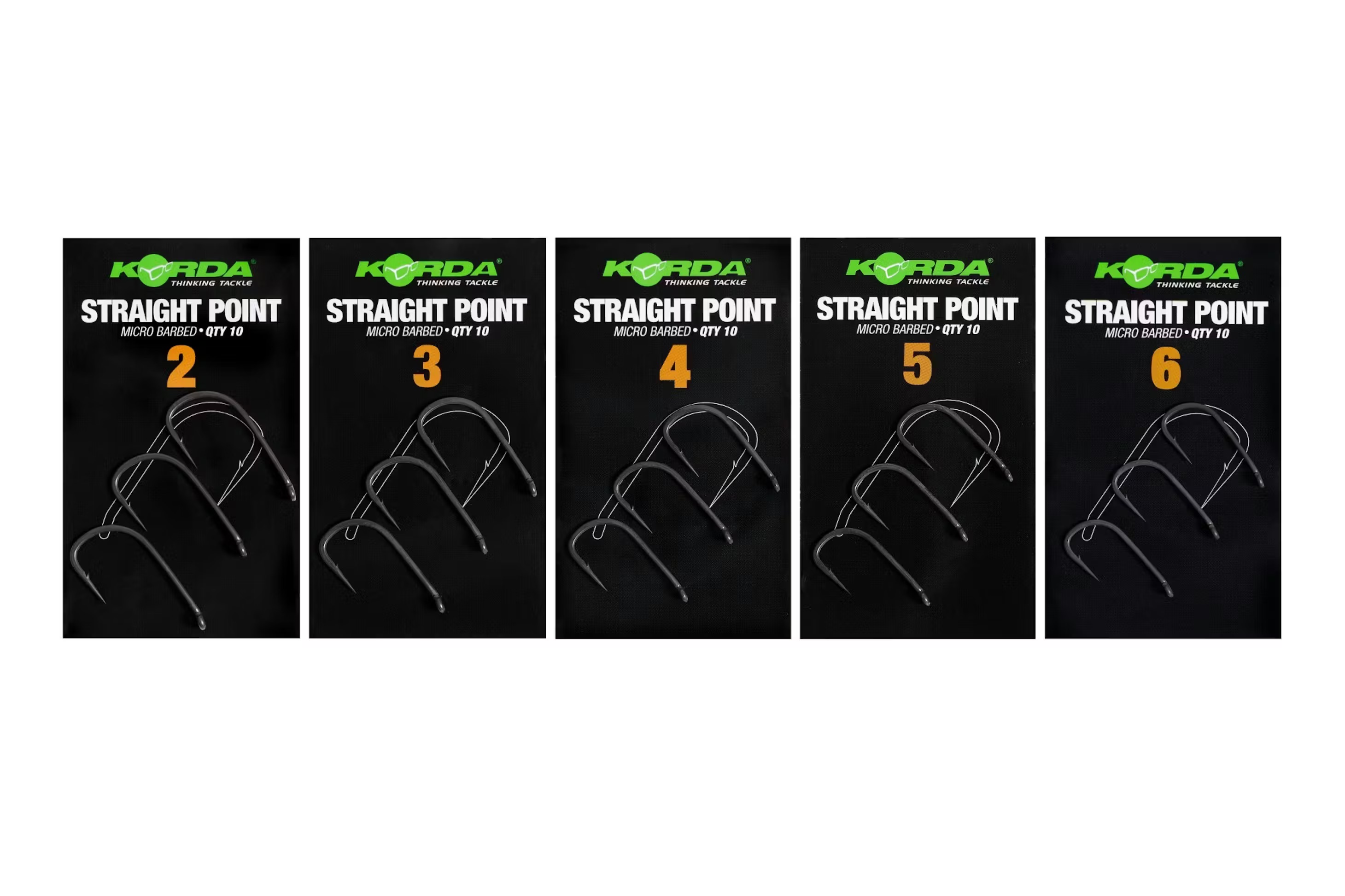 Korda Straight Point - Barbed - Size 4