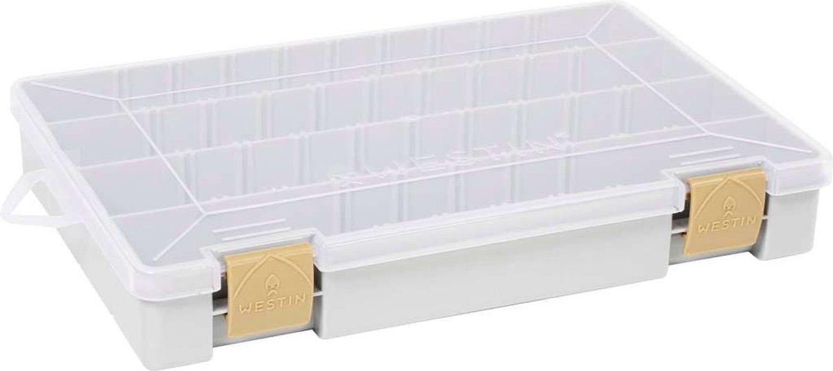 Westin W3 Tackle Box - Medium - Grey/Clear - 27.5x18.5x4.5cm