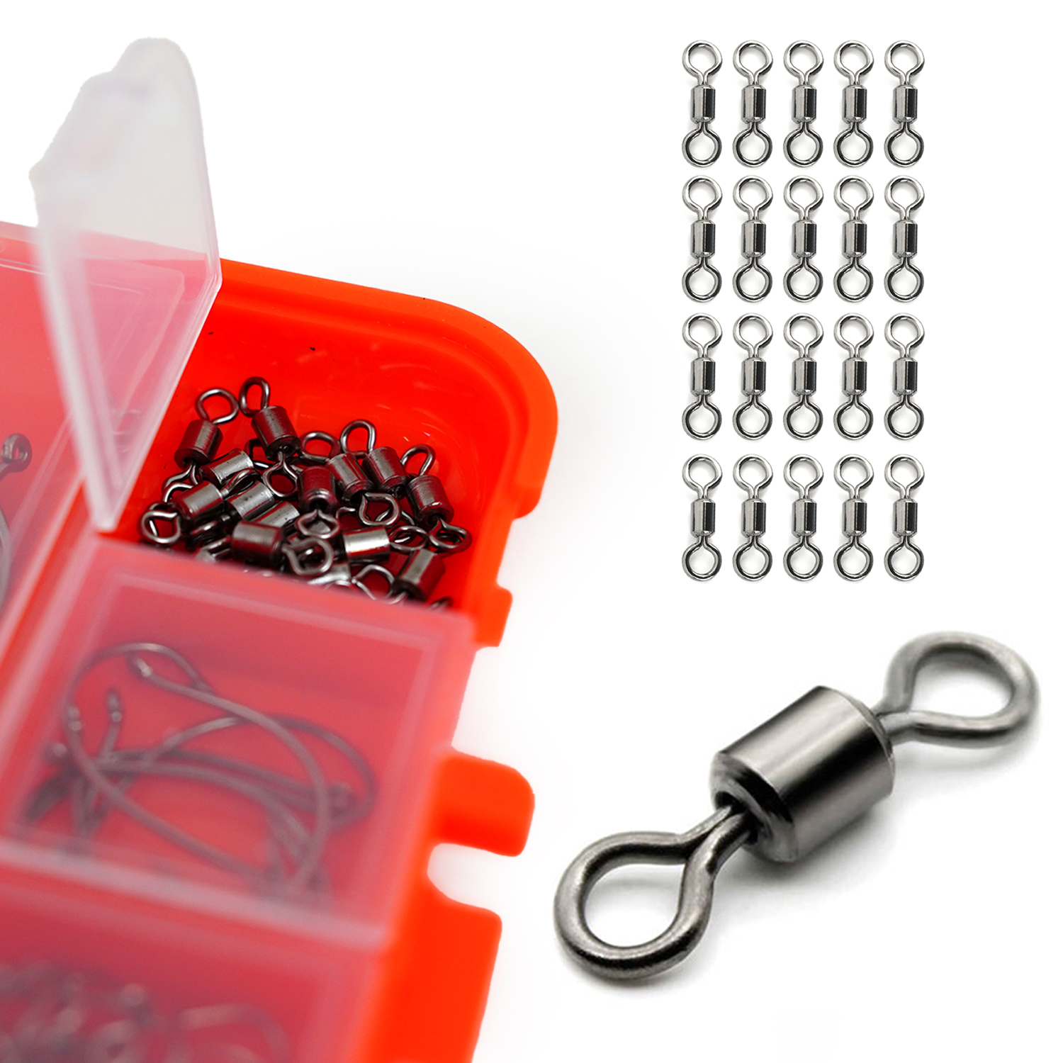 FishXpro Hook& Lead set 201-parts Incl. Tacklebox - Haak en Lood Visset