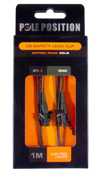 Pole Position Leadclip Set + Leader 45Lb Weed