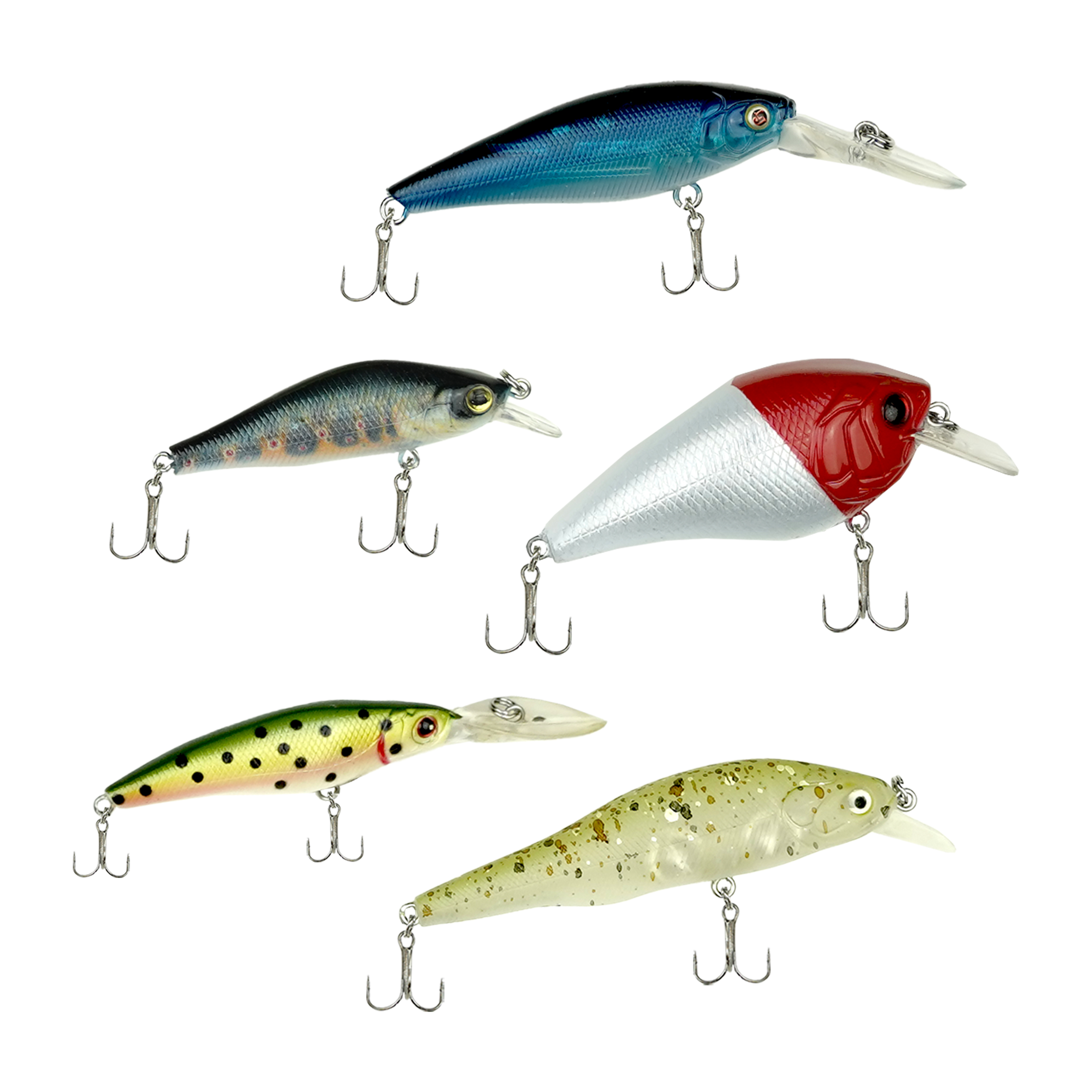 Fish-Xpro Kunstaasset Pluggenset 25 stuks
