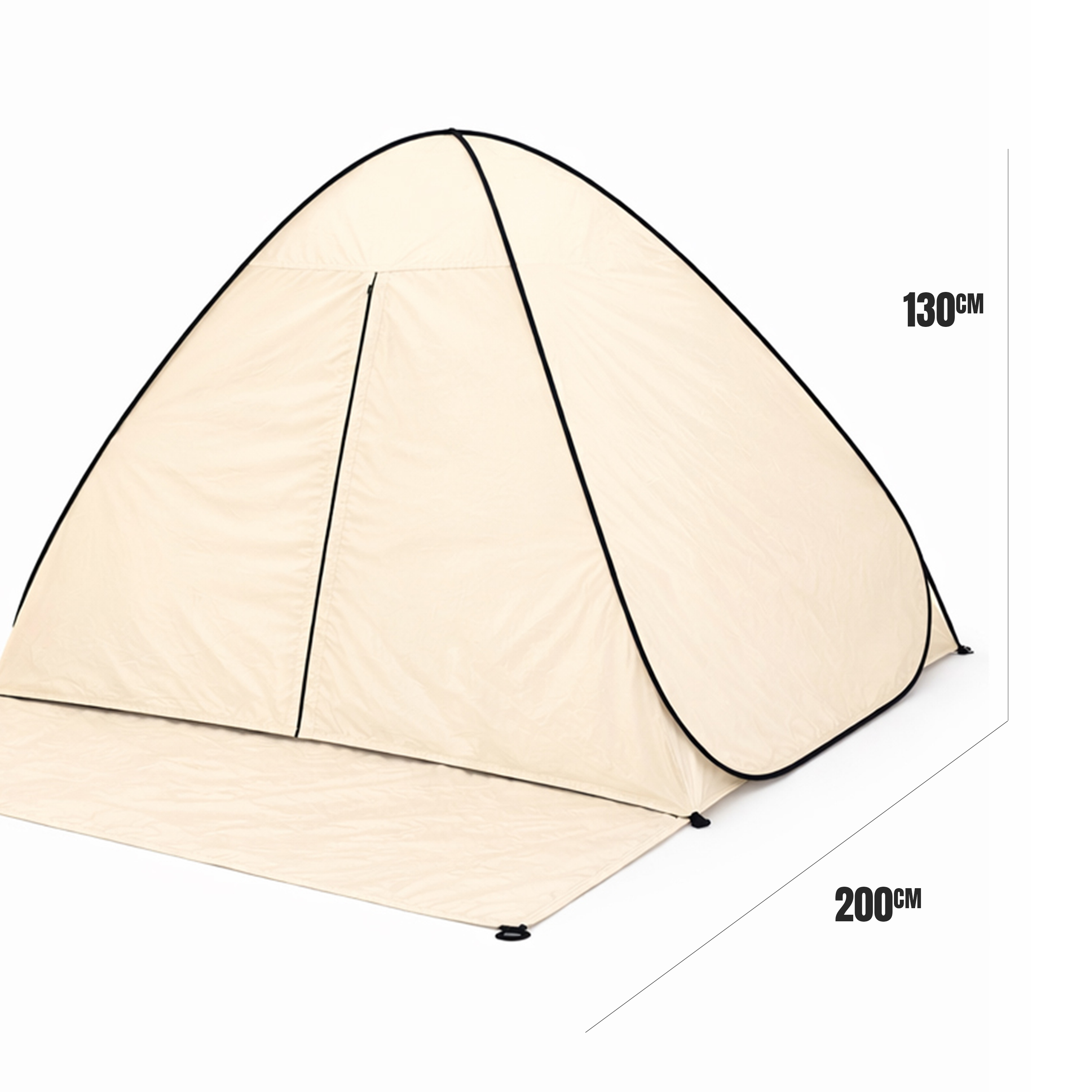 Eurocatch Festival Tent - Creme - 200x 130cm Waterproof - 210D Oxfort nylon