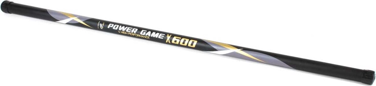 JVS Power Game X 600 | Vaste Hengel | 6.00m  Lang | Carbon Hengel | Vaste Stok met Holle Top