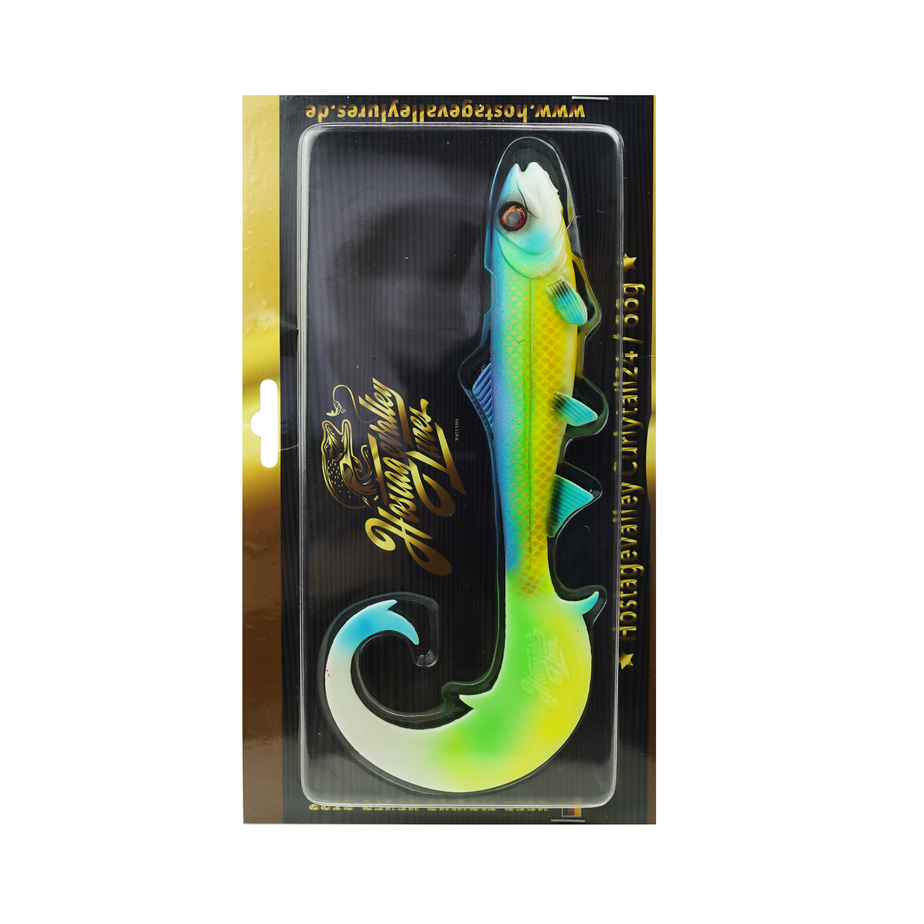 Hostagevalley Curlytail - Green Attack UV II - 18cm