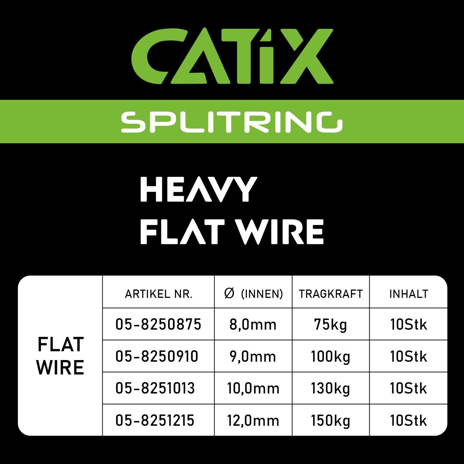 Catix Splitringen 150kg  10st 