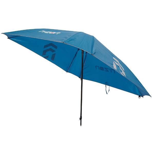 Daiwa N'ZON Paraplu | Vierkant Model | 250cm | Met Knik en Grondpen | Waterdicht 